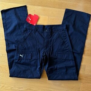 Puma Navy Cargo Pants Durable Utility Style 31” X 37”